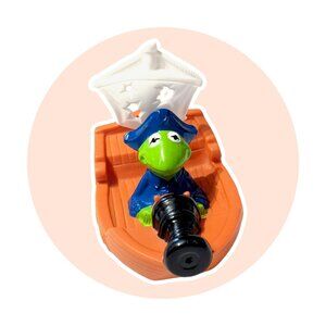 The Muppets Treasure Island Disney Action Figure Toy: Kermit Boat Water Toy